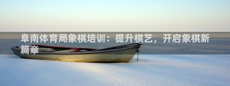 耀世集团董事长抖音是谁：阜南体育局象棋培训：提升棋艺