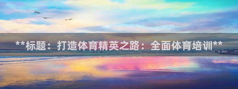 耀世平台总代理在哪：**标题：打造体育精英之路：全面