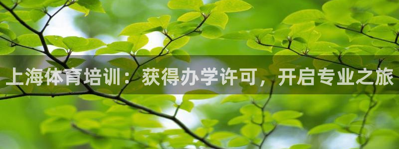 耀世娱乐圈主管：上海体育培训：获得办学许可，开启专业