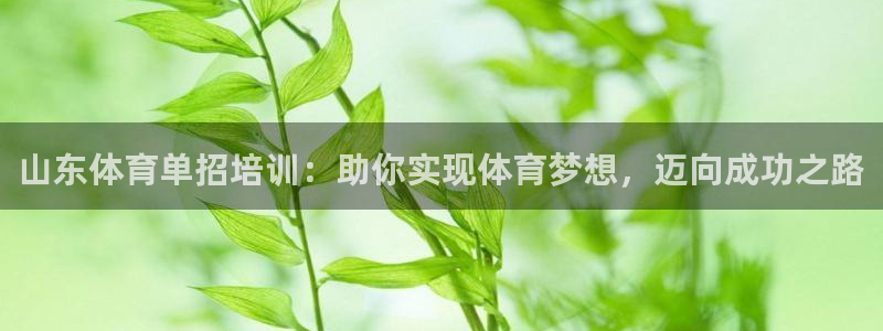 耀世娱乐优 411o31 耀世：山东体育单招培训：助